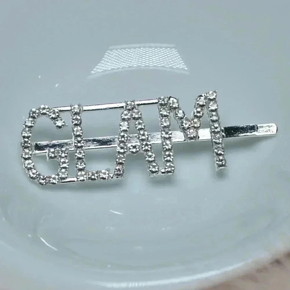 Text Hair pin